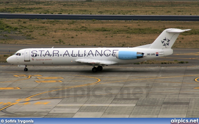 OE-LVG, Fokker F100, Austrian Arrows (Tyrolean Airways)