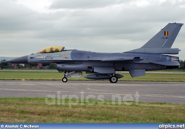 FA116, Lockheed (Fokker) F-16-AM Fighting Falcon, Belgian Air Force