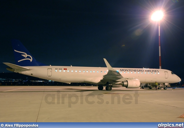 4O-AOA, Embraer ERJ 190-200LR (Embraer 195), Montenegro Airlines