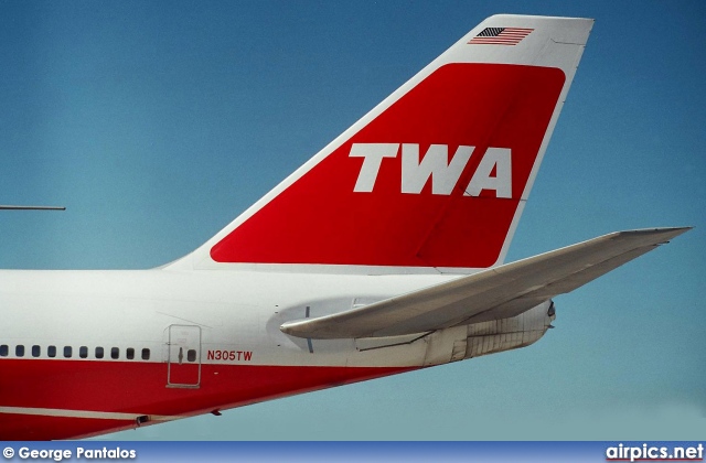 N305TW, Boeing 747-200B, TWA - Trans World Airlines