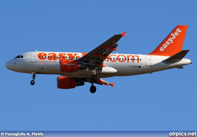 G-EZDH, Airbus A319-100, easyJet