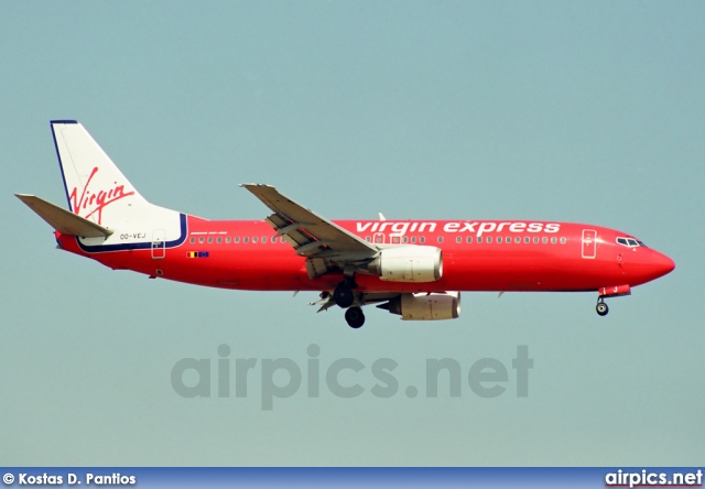 OO-VEJ, Boeing 737-400, Virgin Express