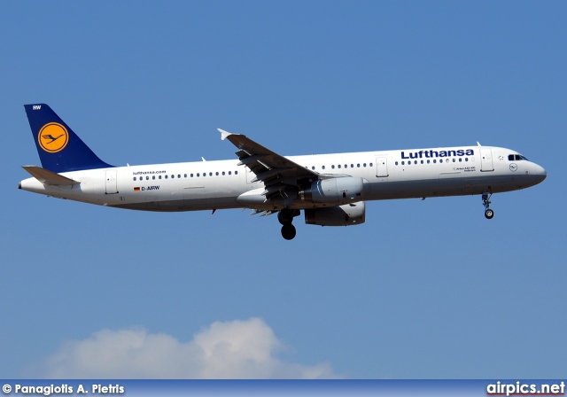 D-AIRW, Airbus A321-100, Lufthansa