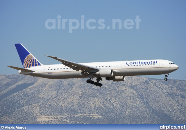 N76062, Boeing 767-400ER, Continental Airlines