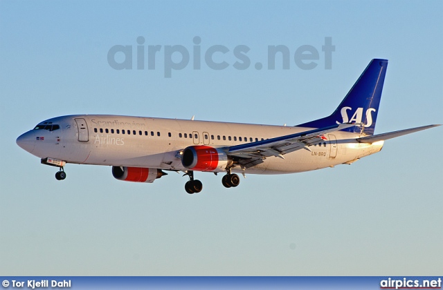 LN-BRQ, Boeing 737-400, Scandinavian Airlines System (SAS)