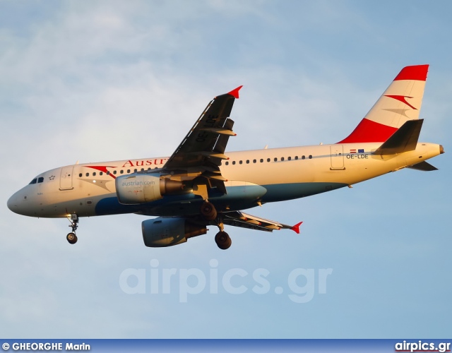 OE-LDE, Airbus A319-100, Austrian