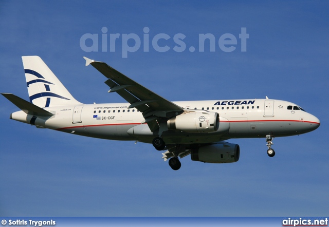 SX-DGF, Airbus A319-100, Aegean Airlines