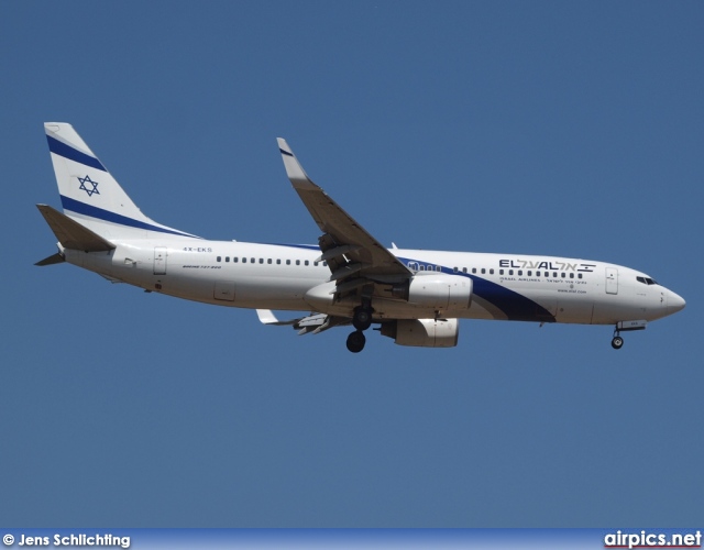 4X-EKS, Boeing 737-800, EL AL