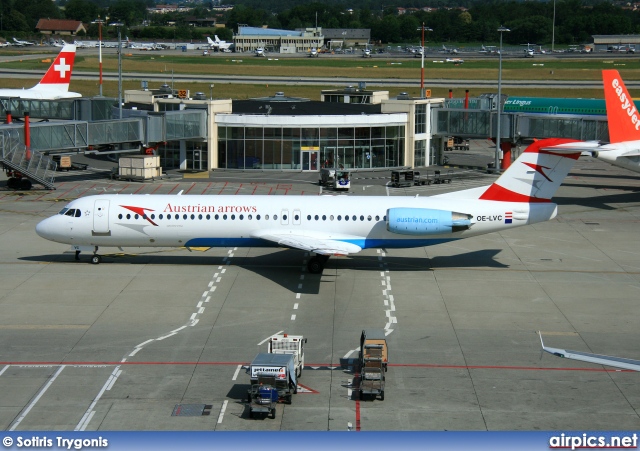 OE-LVC, Fokker F100, Austrian Arrows (Tyrolean Airways)