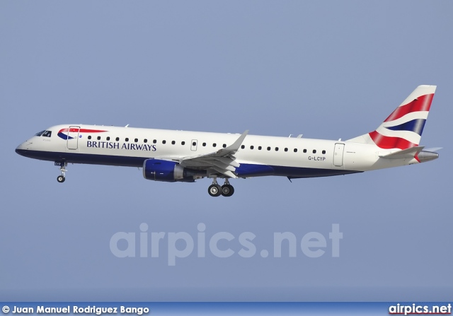 G-LCYP, Embraer ERJ 190-100SR (Embraer 190), BA CityFlyer
