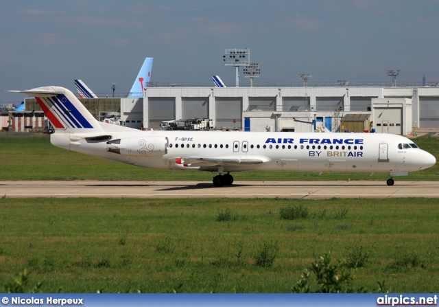 F-GPXE, Fokker F100, Brit Air