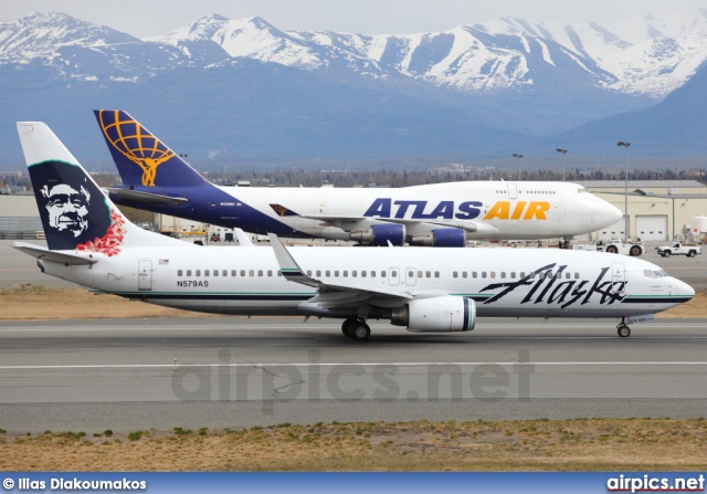 N579AS, Boeing 737-800, Alaska Airlines