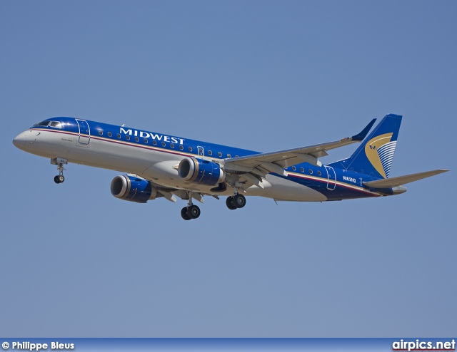 N163HQ, Embraer ERJ 190-100LR (Embraer 190), Midwest Airlines