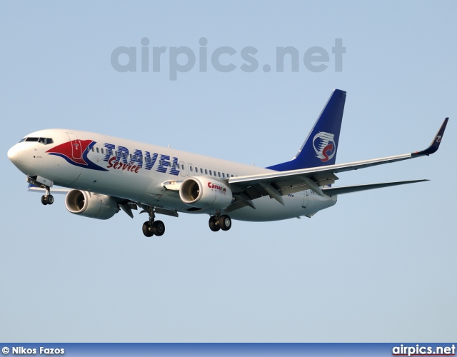 OM-TVR, Boeing 737-800, Travel Service (Slovakia)