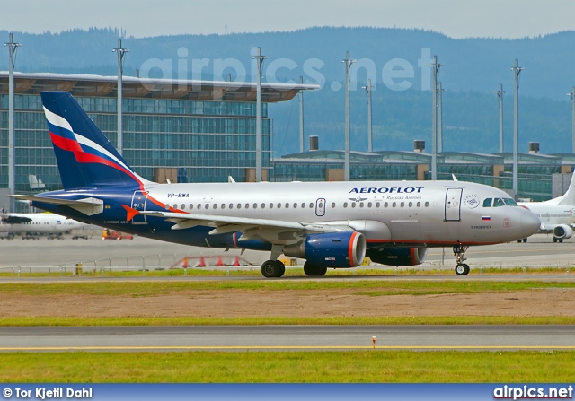 VP-BWA, Airbus A319-100, Aeroflot