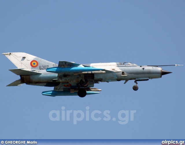 6207, Mikoyan-Gurevich MiG-21-MF Lancer C, Romanian Air Force