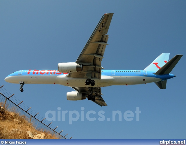 G-OOBJ, Boeing 757-200, Thomson Airways