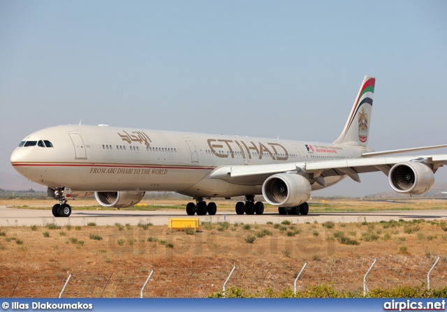 A6-EHF, Airbus A340-600, Etihad Airways