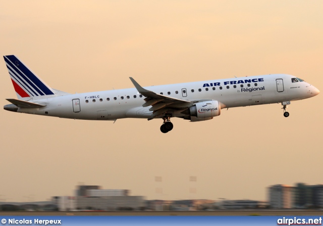 F-HBLC, Embraer ERJ 190-100LR (Embraer 190), Regional