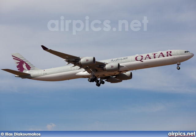 A7-AGA, Airbus A340-600, Qatar Airways