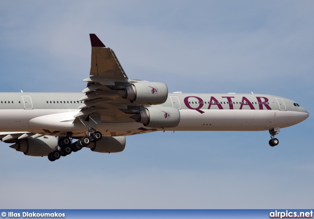 A7-AGA, Airbus A340-600, Qatar Airways