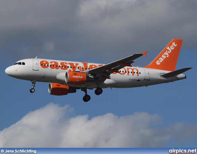 G-EZFA, Airbus A319-100, easyJet