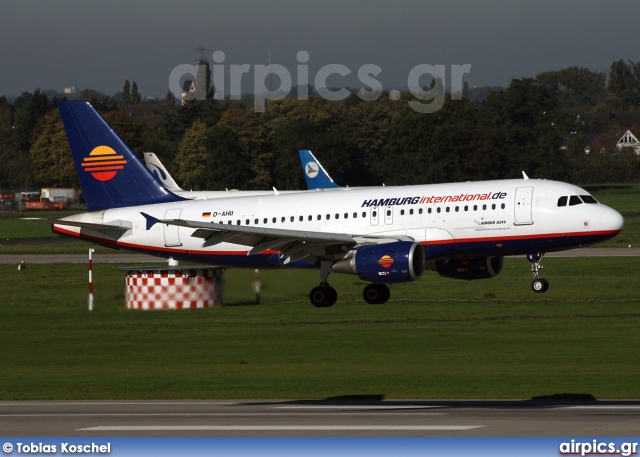 D-AHII, Airbus A319-100, Hamburg International