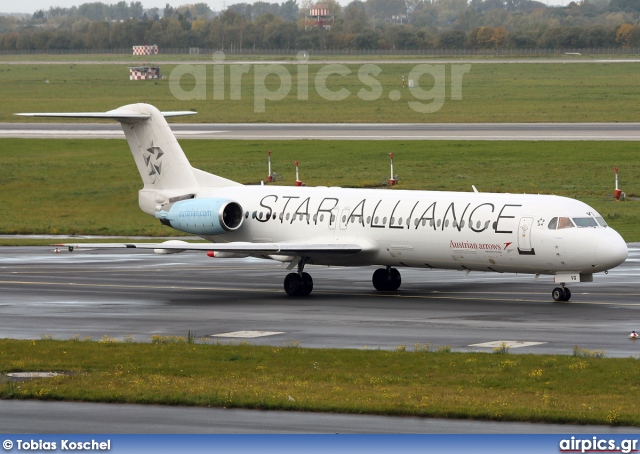 OE-LVG, Fokker F100, Austrian Arrows (Tyrolean Airways)