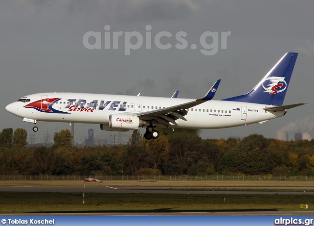 OM-TVA, Boeing 737-800, Travel Service (Slovakia)