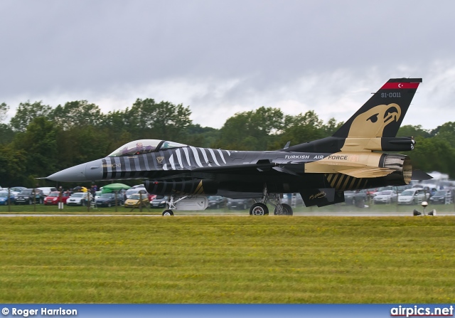 91-0011, Lockheed F-16-C CF Fighting Falcon, Turkish Air Force