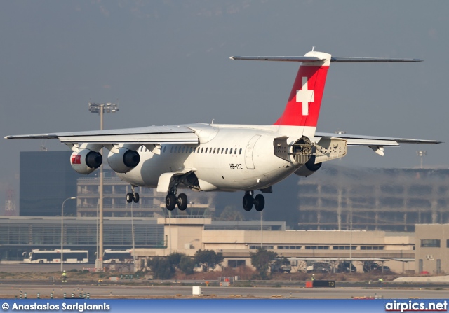 HB-IYZ, British Aerospace Avro RJ100, Swiss International Air Lines