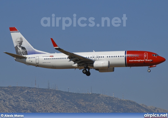 LN-DYB, Boeing 737-800, Norwegian Air Shuttle