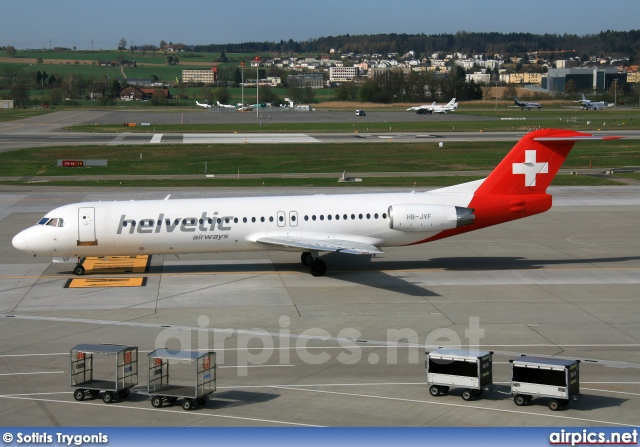 HB-JVF, Fokker F100, Helvetic Airways