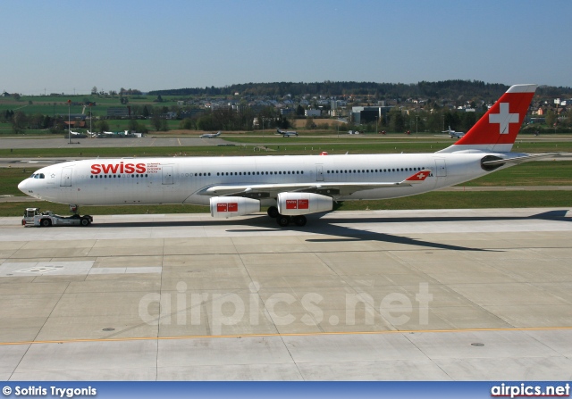 HB-JMA, Airbus A340-300, Swiss International Air Lines
