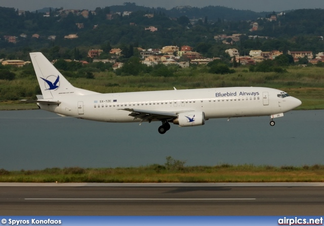 SX-TZE, Boeing 737-400, Blue Bird Aviation