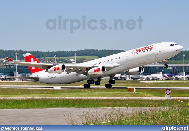 HB-JML, Airbus A340-300, Swiss International Air Lines