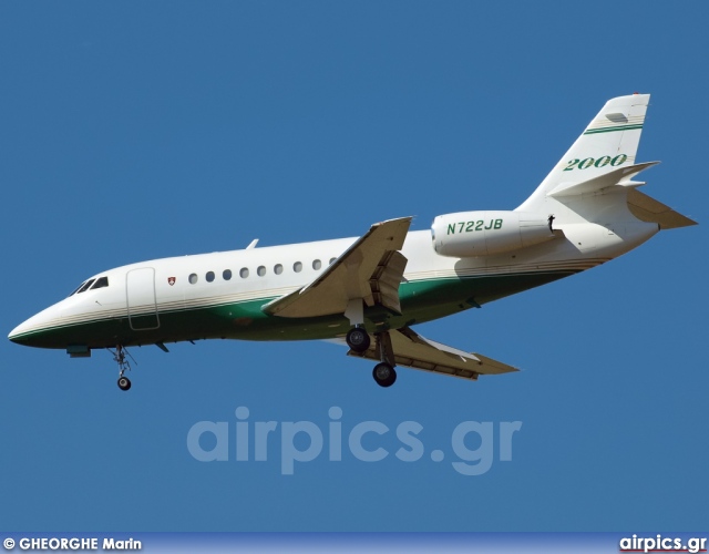 N722JB, Dassault Falcon-2000, Private