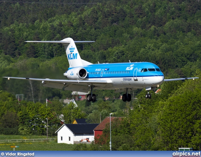 PH-WXA, Fokker 70, KLM Cityhopper