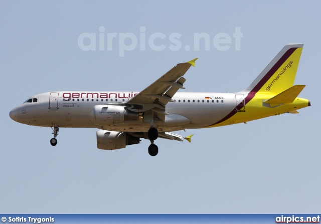 D-AKNM, Airbus A319-100, Germanwings