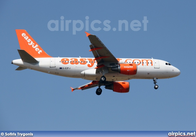 G-EZFJ, Airbus A319-100, easyJet