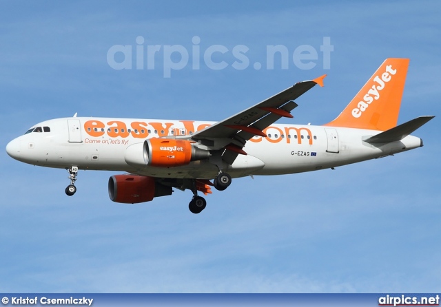 G-EZAG, Airbus A319-100, easyJet