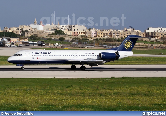 9A-BTE, Fokker F100, SunAdria