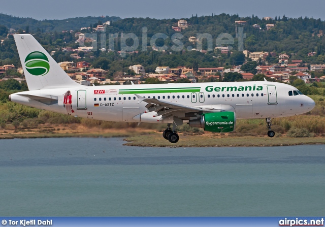 D-ASTZ, Airbus A319-100, Germania