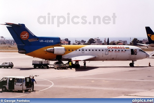 UR-42308, Yakovlev Yak-42, Donbass - Eastern Ukrainian Airlines