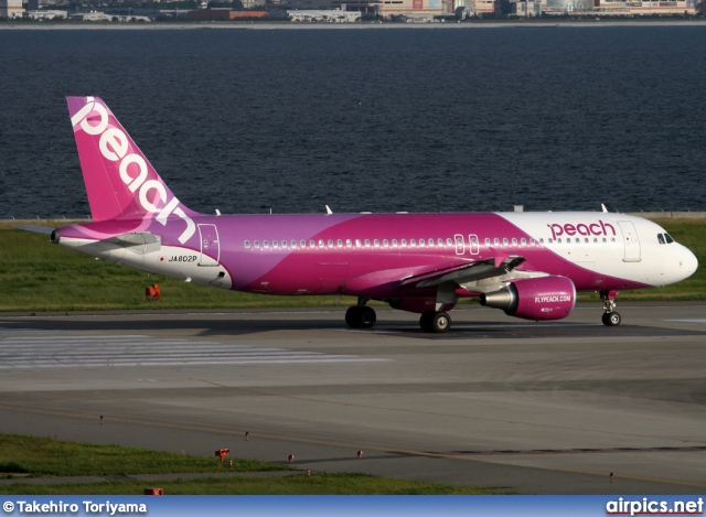 JA802P, Airbus A320-200, Peach