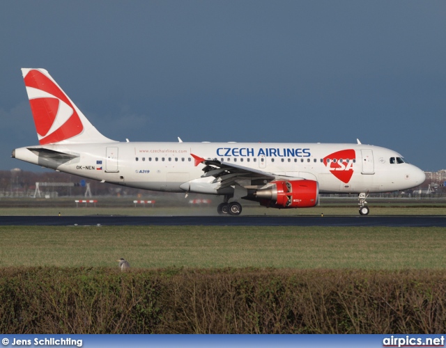 OK-NEN, Airbus A319-100, CSA Czech Airlines