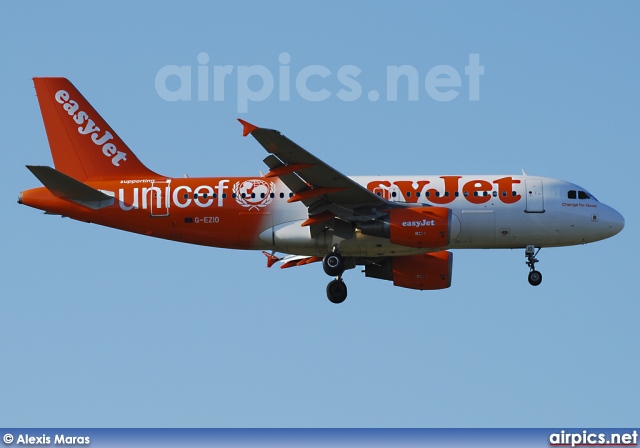 G-EZIO, Airbus A319-100, easyJet