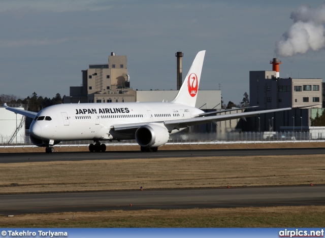 JA827J, Boeing 787-8 Dreamliner, Japan Airlines