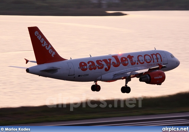 G-EZDH, Airbus A319-100, easyJet