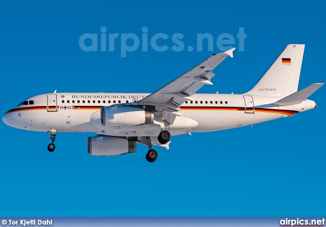 15-02, Airbus A319-100CJ, German Air Force - Luftwaffe